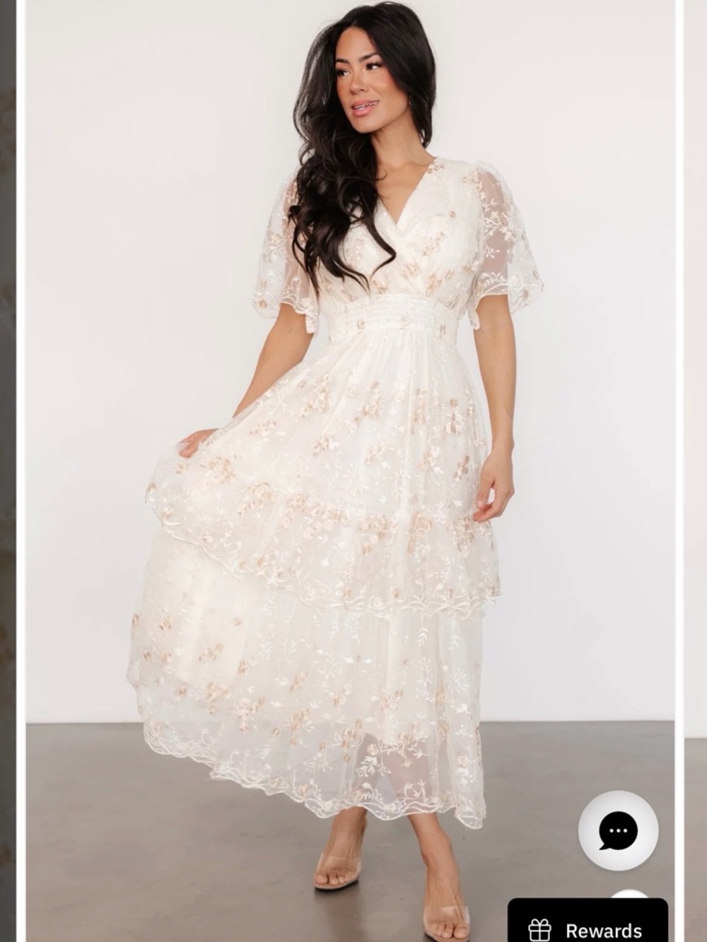 Baltic Born Eleanor Embroidered Midi Dress